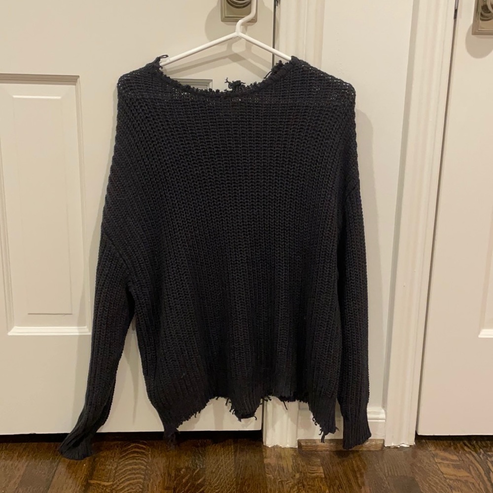 Rag Poets Navy Sweater